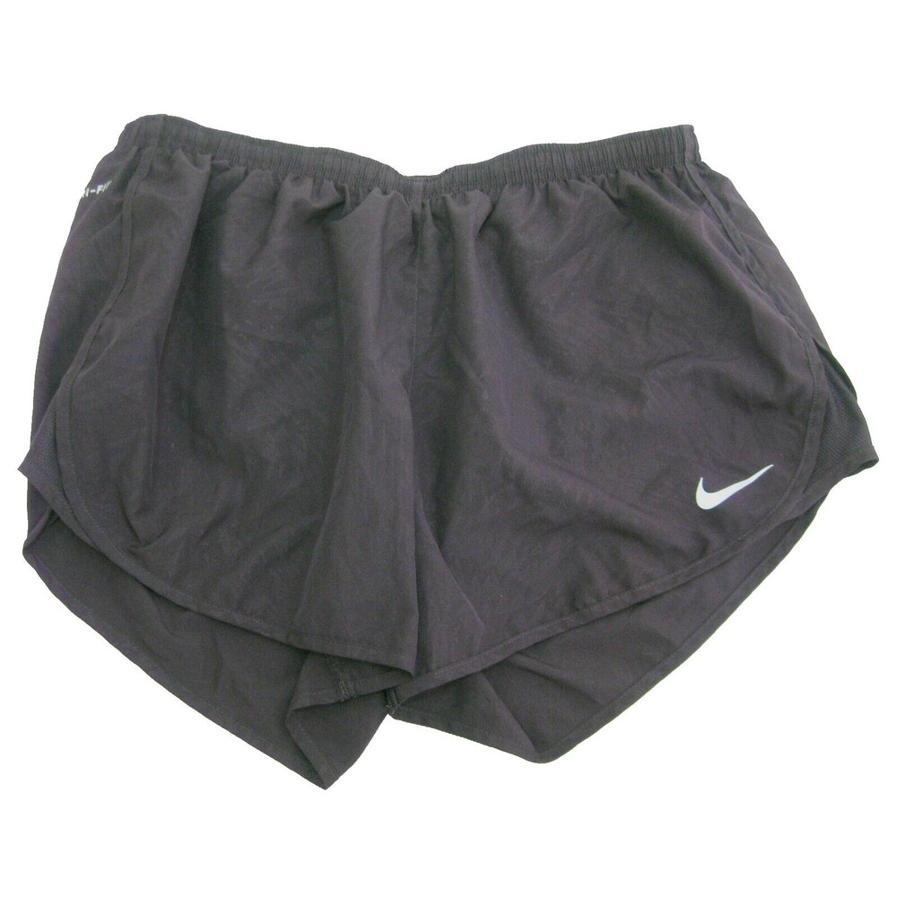 NIKE Women's (Size Large) Burgundy Purple Dri-Fit Running Shorts Lightweight